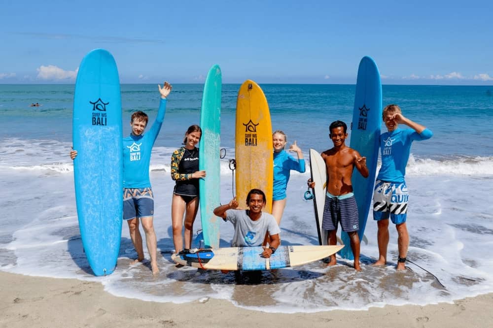 Surfing in Bali